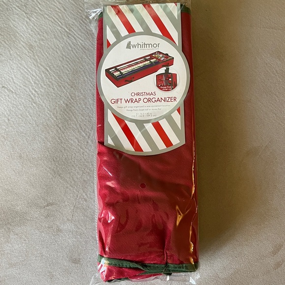Two Whitmor Christmas Gift Wrap Organizers  5X14.5X43in & 8.74x49.25 in. - Picture 7 of 10